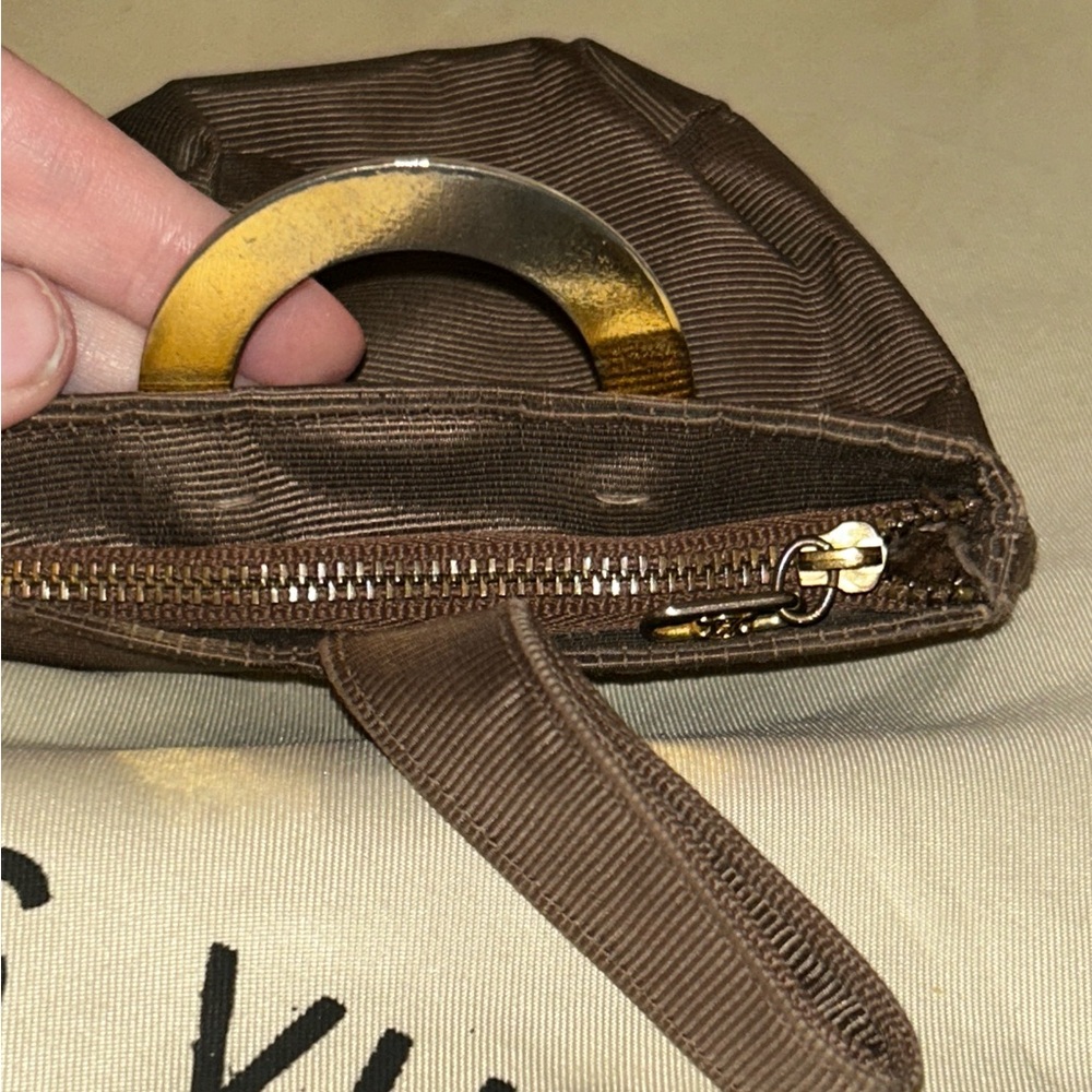 Celine Vintage Gold Accent Brown Mini Bag. - Picture 4 of 7